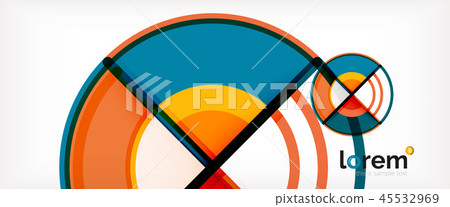 Vector abstract colorful circles background 45532969