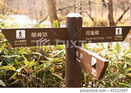 Kamikochi information board 45532997