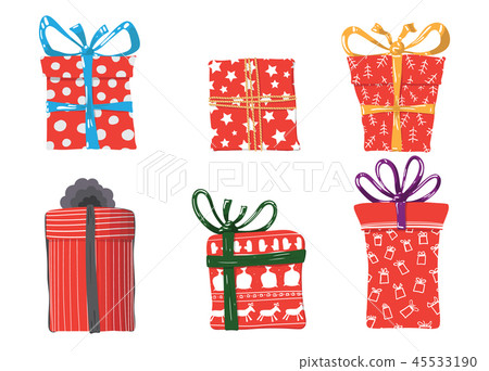 Vector image of holiday gifts for Christmas 45533190