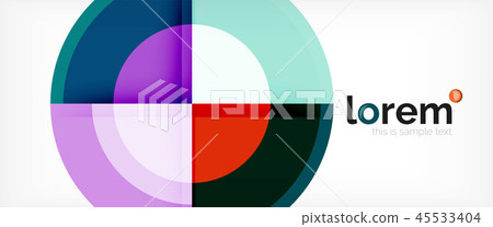 Circle abstract background, geometric modern design template Circle abstract background, geometric modern design template 45533404