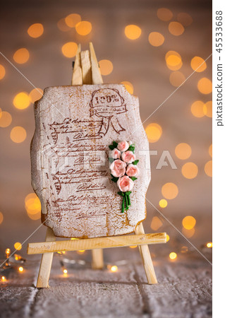 gingerbread with a bouquet of roses gingerbread with a bouquet of roses 45533688