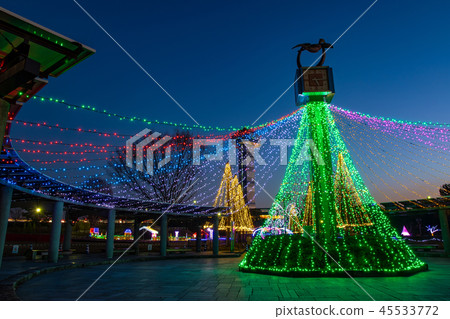 Night illumination of Gifu Prefecture Kiso Mikawa Park 45533772