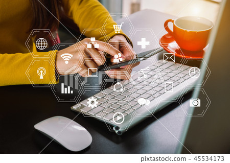 Online Shopping payments  concept. 45534173