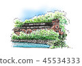 Landscape sketch Nagasaki Goto: Dozaki Church 45534333