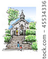 Landscape sketch Nagasaki Goto: Mizunoura Church 45534336
