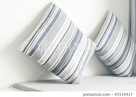Beautiful pillow on sofa decoration in living room Beautiful pillow on sofa decoration in living room 45534917