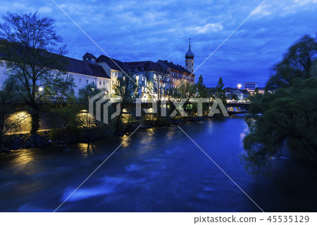 Franziskanerkirche by Mur River 45535129