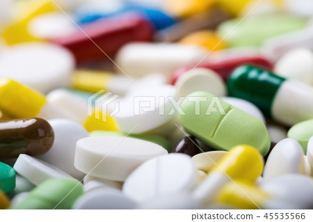 Medicine pills and capsules 45535566