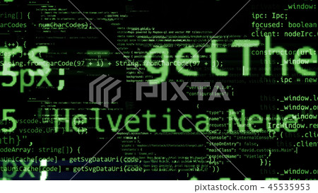 3D rendering of abstract blocks of code 3D rendering of abstract blocks of code 45535953