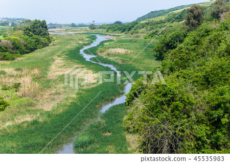 River Vegetation Ocean Overhead Landscape 45535983