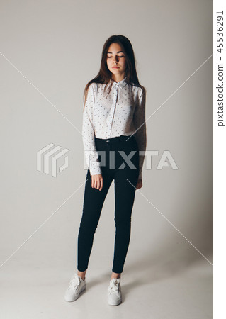 smiling handsome woman in a business suit 45536291