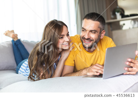 Young couple is spending great time together 45536613