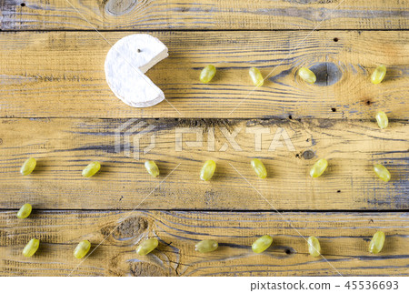 Camembert with green grapes Camembert with green grapes 45536693