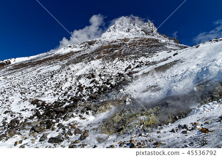 Nasu Mt Usui Dake In The Winter Climbing The Stock Photo