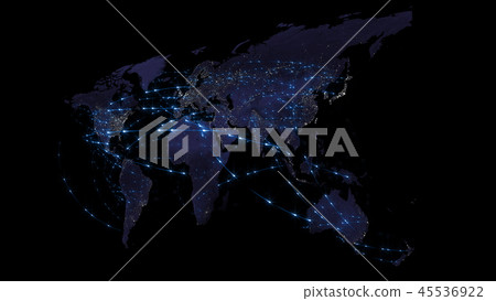 Global network, internet and global communication Global network, internet and global communication 45536922