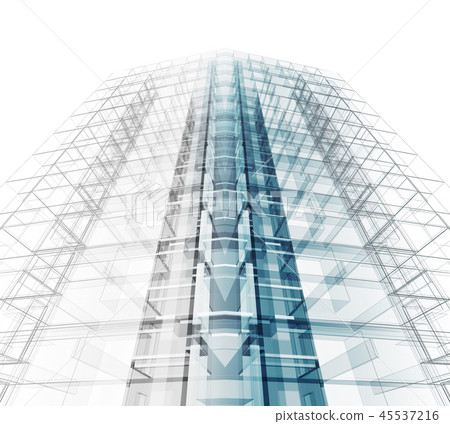 Architecture concept project. 3d rendering Architecture concept project. 3d rendering 45537216