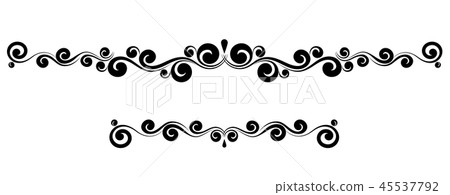 Vintage retro elegant ornament design elements Vintage retro elegant ornament design elements 45537792