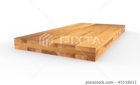Glued wood structure. Lumber industrial wood texture, timber butts background. Butt end of a 45538011