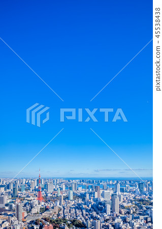 東京都市風景（東京鐵塔，台場地區） 45538438