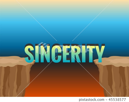 Abyss and word SINCERITY as bridge. 45538577