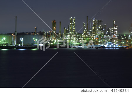 橫濱磯子灣[神奈川縣]工廠夜景 45540284