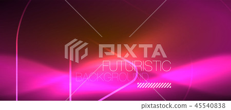 Color shiny neon lights background with abstract lines Color shiny neon lights background with abstract lines 45540838