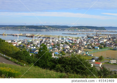 Akkeshi city Akkeshi fishing port seen from I cup 45541469