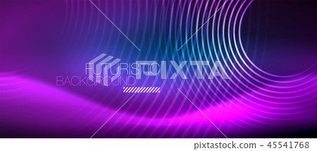 Neon glowing circles background Neon glowing circles background 45541768