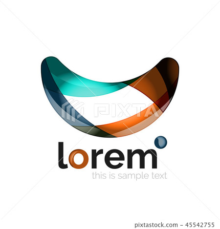 Abstract geometric business icon 45542755