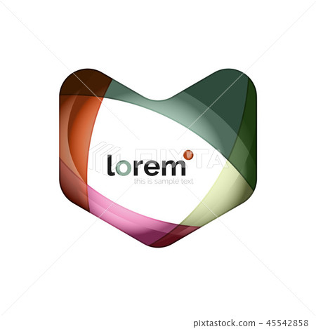 Abstract geometric business icon 45542858