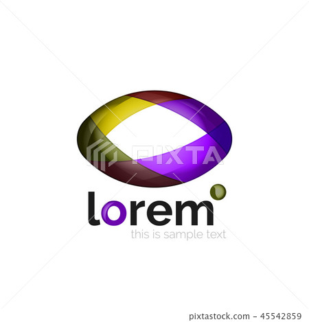 Abstract geometric business icon Abstract geometric business icon 45542859