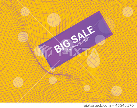 Abstract vector wave line futuristic style background Abstract vector wave line futuristic style background 45543170