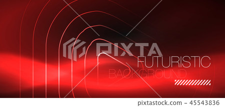 Dark black abstract background with neon colors and lines 45543836