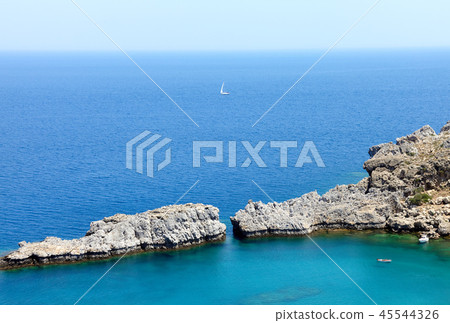 St Paul bay, Rhodes, Lindos, Greece St Paul bay, Rhodes, Lindos, Greece 45544326