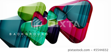 Geometric abstract background, triangles 45544832