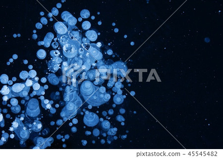 Blue Ice Texture Background with Crystal Surface 45545482
