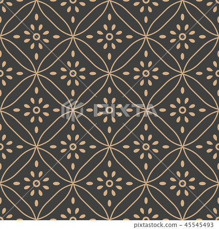 Vector damask seamless retro pattern background Vector damask seamless retro pattern background 45545493