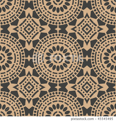 Vector damask seamless retro pattern background 45545495