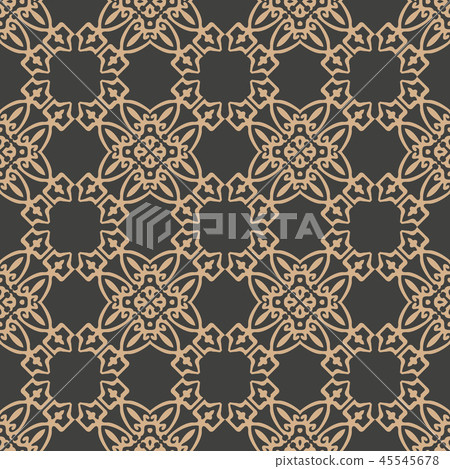 Vector damask seamless retro pattern background 45545678