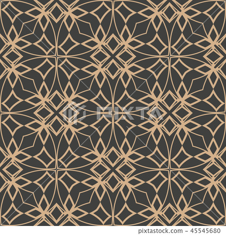 Vector damask seamless retro pattern background 45545680