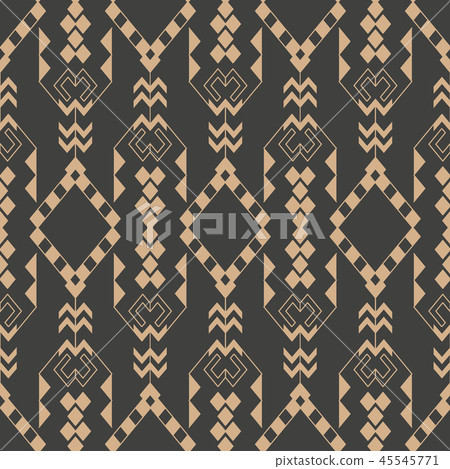 Vector damask seamless retro pattern background 45545771