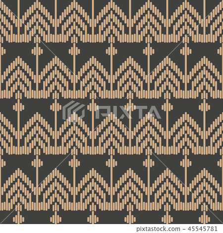 Vector damask seamless retro pattern background 45545781