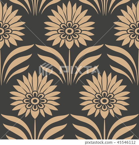 Vector damask seamless retro pattern background Vector damask seamless retro pattern background 45546112