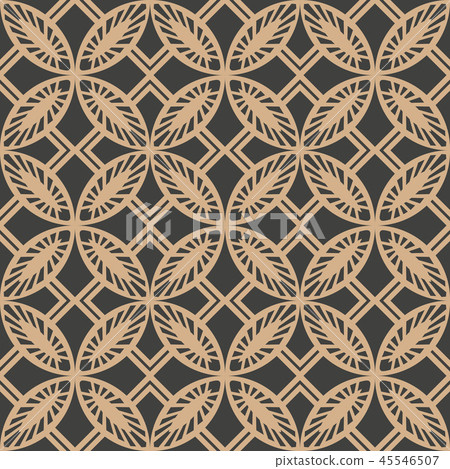 Vector damask seamless retro pattern background 45546507