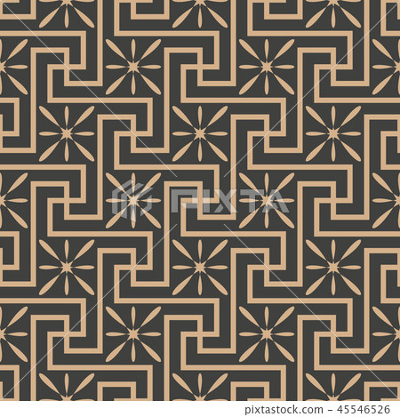 Vector damask seamless retro pattern background Vector damask seamless retro pattern background 45546526