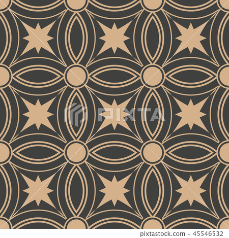 Vector damask seamless retro pattern background Vector damask seamless retro pattern background 45546532