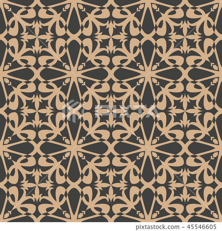 Vector damask seamless retro pattern background Vector damask seamless retro pattern background 45546605