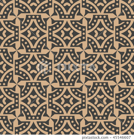Vector damask seamless retro pattern background 45546607