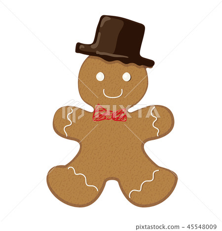 Ginger man cookie illustration | gingerbread man | gingerbread man 45548009