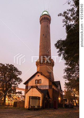 Swinoujscie lighthouse at night Swinoujscie lighthouse at night 45548040